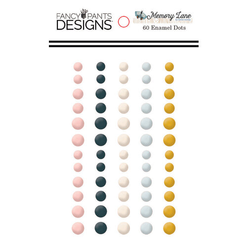 Fancy Pants Designs - Memory Lane Collection - Enamel Dots