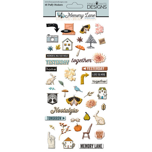 Fancy Pants Designs - Memory Lane Collection - Puffy Stickers