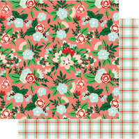 Fancy Pants Designs - Cookies For Kringle Collection - Christmas - 12 x 12 Double Sided Paper - Floral Kitchen