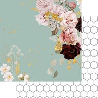 Fancy Pants Designs - Pink Meadows Collection - 12 x 12 Double Sided Paper - Pressed Flowers