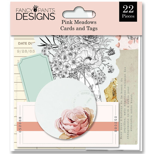 Fancy Pants Designs - Pink Meadows Collection - Ephemera - Cards and Tags