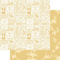 Fancy Pants Designs - Honey and Bee Collection - 12 x 12 Double Sided Paper - Honey Jar