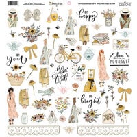 Fancy Pants Designs - Honey and Bee Collection - 12 x 12 Sticker Sheet