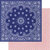Fancy Pants Designs - Prairie Rose Collection - 12 x 12 Double Sided Paper - Blue Handkerchief