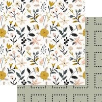 Fancy Pants Designs - Enchanted Garden Collection - 12 x 12 Double Sided Paper - Pressed Flowers