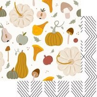 Fancy Pants Designs - Enchanted Garden Collection - 12 x 12 Double Sided Paper - Pumpkin Harvest