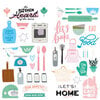 Fancy Pants Designs - Home Cafe Collection - 6 x 12 Sticker Sheet
