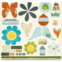 Fancy Pants Designs - The Daily Grind Collection - 12 x 12 Die Cuts - Titles and Tags, CLEARANCE