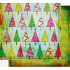 Fancy Pants Designs - Happy Holidays Collection - 12 x 12 Double Sided Paper - Tree Lot