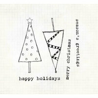 Fancy Pants Designs - Happy Holidays Collection - Clear Acrylic Stamps - Stamp 1, CLEARANCE