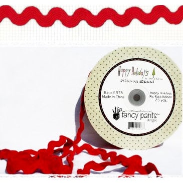 Fancy Pants Designs - Happy Holidays Collection - Ric Rack Ribbon - 25 Yards, CLEARANCE
