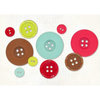 Fancy Pants Designs - Happy Holidays Collection - Buttons, CLEARANCE