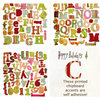 Fancy Pants Designs - Happy Holidays Collection - Self Adhesive Chipboard Alphabets, CLEARANCE