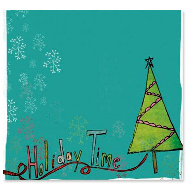 Fancy Pants Designs - Happy Holidays Collection - 12 x 12 Transparency - Holiday Time