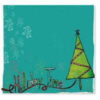 Fancy Pants Designs - Happy Holidays Collection - 12 x 12 Transparency - Holiday Time