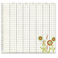 Fancy Pants Designs - The Daily Grind Collection - 12 x 12 Transparency - Floral Ledger