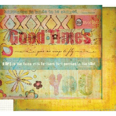 Fancy Pants Designs - Sweet Spring Collection - 12x12 Double Sided Paper - Strips, CLEARANCE