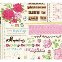 Fancy Pants Designs - Simplicity Collection - Rub Ons - Simplicity