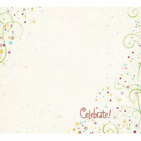 Fancy Pants Designs - Celebrate Collection - 12x12 Printed Transparent Overlays - Confetti