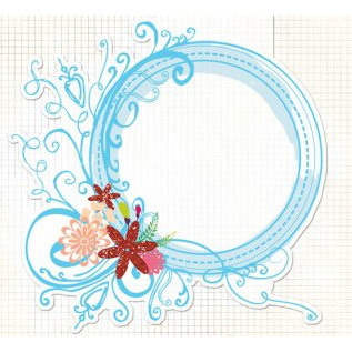 Fancy Pants Designs - Glitter Cuts Transparencies - Circle Frame