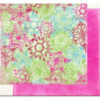 Fancy Pants Designs - Holly Jolly Collection - Christmas - 12x12 Double Sided Paper - Snowflake