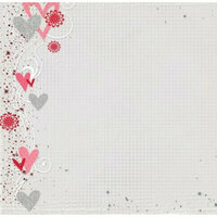 Fancy Pants Designs - 12x12 Printed Transparent Overlays - Valentine's Day - My Valentine, CLEARANCE