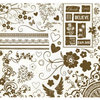 Fancy Pants Designs - 12x12 Acrylic Stamps - From the Garden