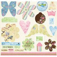 Fancy Pants Designs - Sweet Pea Collection - Titles and Tags
