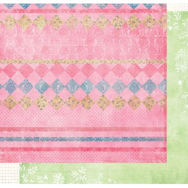 Fancy Pants Designs - Sweet Pea Collection - 12x12 Double Sided Paper - Sophie, CLEARANCE