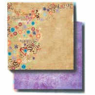 Fancy Pants Designs - 12x12 Double Sided Paper - Floral Chic - Hearthrob, CLEARANCE