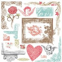 Fancy Pants Designs - Mulberry Road Collection - Rub Ons