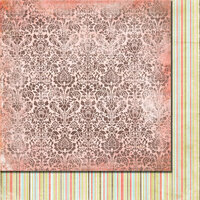 Fancy Pants Designs - Lilac House Collection - 12 x 12 Double Sided Paper - Rose Damask, CLEARANCE