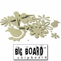 Fancy Pants Designs - Big Board Chipboard - Florals, CLEARANCE