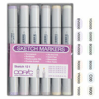 Copic - Sketch Marker Set - Pales - 12 Piece Set