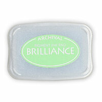 Tsukineko - Brilliance - Archival Pigment Ink Pad - Pearlescent Lime