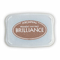 Tsukineko - Brilliance - Archival Pigment Ink Pad - Pearlescent Chocolate