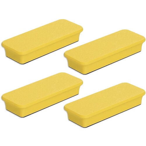 Glassboard Studio - MegaBar Neodymium Magnet - Sunshine Yellow - 4pk Glassboard Studio - MegaBar Neodymium Magnet - Sunshine Yellow - 4pk