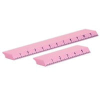 Glassboard Studio - MegaMag Ruler - 6 Inch and 12 Inch Bundle - Blush Pink
