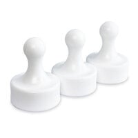 Glassboard Studio - Pawn-Shaped Neodymium Magnet - White - 3 Pack