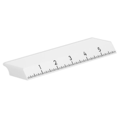 Glassboard Studio - MegaMag Rulers - 6 Inch - Snow White