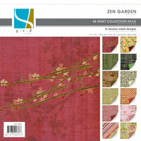 GCD Studios - Zen Garden Collection - 12x12 Double Sided Paper Collection Pack - Zen Garden - Asian - Memory