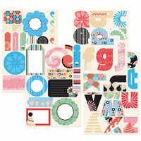 GCD Studios - Carnival Ride Collection - Self Adhesive Die Cut Chipboard - Carnival Ride Teen - Family - Birthday , CLEARANCE