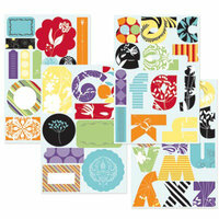 GCD Studios - Lost in Paradise Collection - Self Adhesive Die Cut Chipboard - Lost in Paradise - Travel - Beach , CLEARANCE