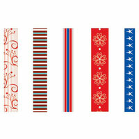 GCD Studios - Rockets Red Glare Collection - Self Adhesive Ribbon - Rockets Red Glare- Patriotic - 4th of July - Fireworks, CLEARANCE