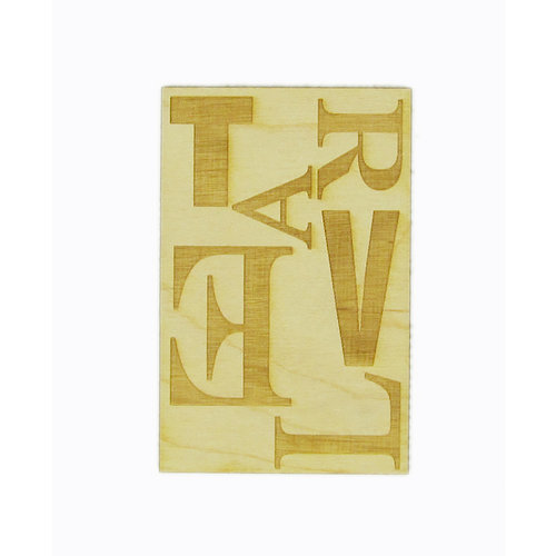 Grapevine Designs and Studio - Chipboard Shapes - Travel Etched Tile