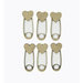 Grapevine Designs and Studio - Chipboard Shapes - Heart Diaper Pins