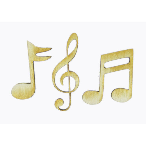 Grapevine Designs and Studio - Wood Shapes - Musical Notes