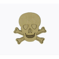 Grapevine Designs and Studio - Halloween - Chipboard Shapes - Skull and Crossbones - Small