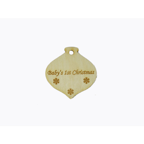 Grapevine Designs and Studio - Wood Shapes - Baby's First Christmas