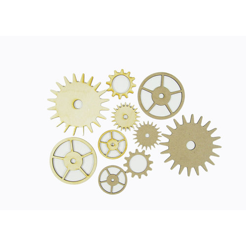 Grapevine Designs and Studio - Chipboard and Wood Shapes - Gears